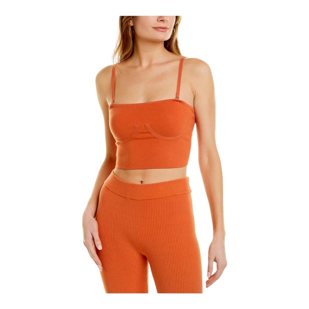 Good American Cupped Tube‎ Top Cinnamon Size 3/4 (L/XL) New